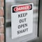 Signmission Keep Out Open Shaft Danger Sign, Vinyl Decal, 7in W x 10in L, 2PK OS-2PACK-DS-D-710-V-2481 - alternate 5